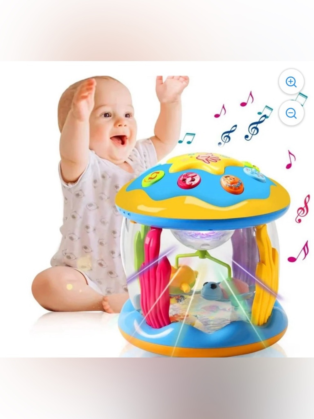 Rotating Pacify Music Lights Toy Baby Toddler Ocean Park